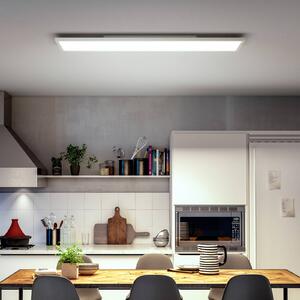 Philips Hue LED panel White Ambiance Aurelle, 120 x 30 cm, biely, Biela / opálová, Obývacia izba / jedáleň, kov, Moderný, Stropné svetlo