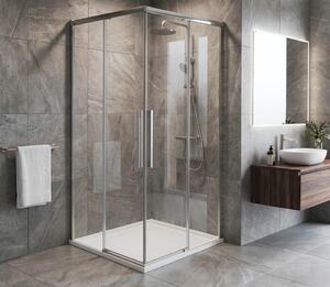 Gelco Gelco, LUXOR štvorcová sprchová zástena 800x800mm, rohový vstup, GU2280CH