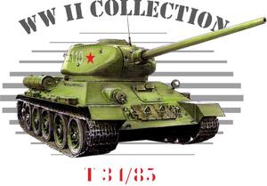 Ceduľa Tank T34/85 - ceduľa 29cm x 20cm Plechová tabuľa