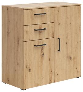 KOMODA, dub artisan, 80/83/40 cm Carryhome - Predsieňové programy