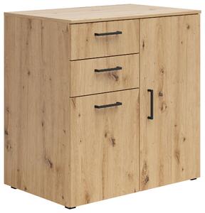 KOMODA, dub artisan, 80/83/52 cm Carryhome - Predsieňové programy