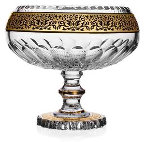 Bohemia Crystal ručne brúsená misa na nohe Romantic 205mm