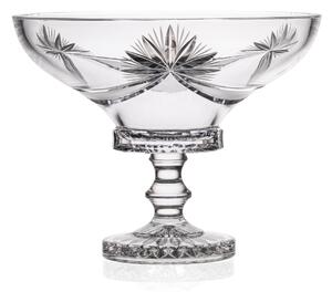 Bohemia Crystal Ručne brúsená misa na nohe 305mm