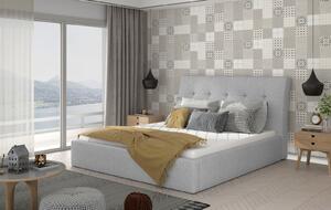 Čalouněná postel Inge + dřevěný rošt