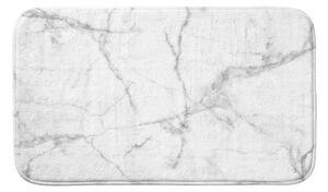 Biela/sivá textilná kúpeľňová predložka 45x75 cm Marbre – douceur d'intérieur