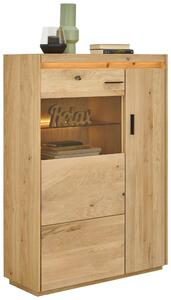 VYSOKÁ KOMODA, farba duba, 94,8/133,5/37 cm Linea Natura - Obývacie zostavy