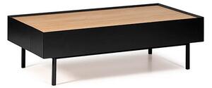 MUZZA KONFERENČNÝ STOLÍK SO ZÁSUVKAMI ARISTA ČIERNY 110 X 34 CM
