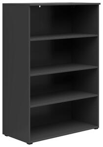 REGÁL, grafitová, 80/115/40 cm Carryhome - Kancelárske regály