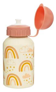 Oranžovo-ružová detská fľaša na pitie Sass & Belle Earth Rainbow, 250 ml