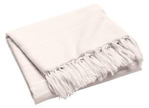 Krémovobiely bavlnený pléd 125x150 cm Lilia – douceur d'intérieur