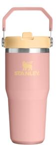 Broskyňová termoska z nehrdzavejúcej ocele 410 ml IceFlow™ Flip Straw 2.0 Tumbler Peach Rose – Stanley
