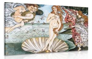 Obraz reprodukcia Zrodenie Venuše - Sandro Botticelli - 90x60