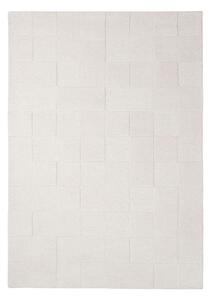 Slonovinový ručne tkaný vlnený koberec 160x230 cm Checkerboard – Flair Rugs