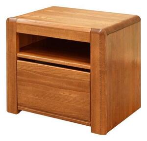 NOČNÝ STOLÍK, buk, farba orecha, 55/50/40 cm Linea Natura - Nočné stolíky