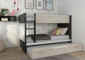 Detská poschodová posteľ s prístelkou - Cascina Shade