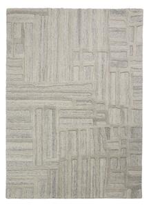 Sivobéžový ručne tkaný vlnený koberec 140x200 cm Elva – Flair Rugs