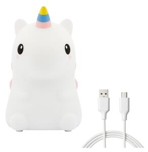 LED RGBW Stmievateľné nabíjateľné detské nočné svetlo UNICORN LED/1W/5V 1200 mAh