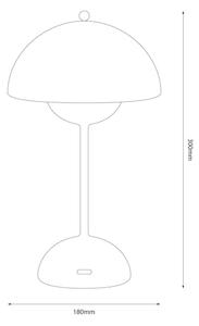 LED dobíjateľná dotyková stolná lampa COSTA LED/3W/5V 2400 mAh 3000-6000K čierna
