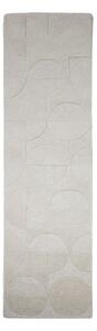 Slonovinový ručne tkaný vlnený behúň 60x230 cm Gigi – Flair Rugs