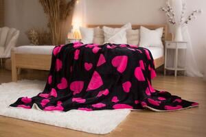 JERRY FABRICS Deka mikroplyš s baránkom Srdce Polyester, 140/200 cm