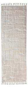 Krémový behúň 80x300 cm Esra Cobbled – Flair Rugs