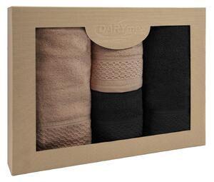 BAVLNENÉ UTERÁKY SOLANO SADA 2 KS 50X90 CM, 2 KS 70X140 CM VIACFAREBNÁ