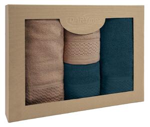 BAVLNENÉ UTERÁKY SOLANO SADA 2 KS 50X90 CM, 2 KS 70X140 CM VIACFAREBNÁ
