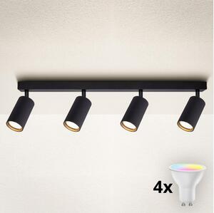 Brilagi - LED RGBW stmievateľné bodové svietidlo SELE MODERN 4xGU10/4,8W/230V čierne