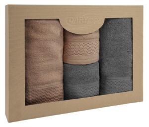 BAVLNENÉ UTERÁKY SOLANO SADA 2 KS 50X90 CM, 2 KS 70X140 CM VIACFAREBNÁ