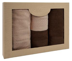 BAVLNENÉ UTERÁKY SOLANO SADA 2 KS 50X90 CM, 2 KS 70X140 CM VIACFAREBNÁ