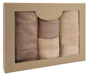 BAVLNENÉ UTERÁKY SOLANO SADA 2 KS 50X90 CM, 2 KS 70X140 CM VIACFAREBNÁ