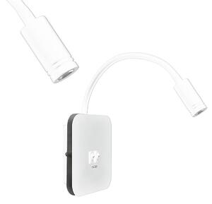 Nástenné LED svietidlo Base1, 1x LED 8+2w, 4000k, w, vypínač