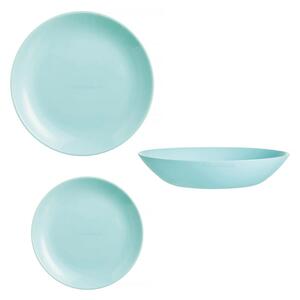 LUMINARC Diwali obedová súprava Turquoise, 18 ks