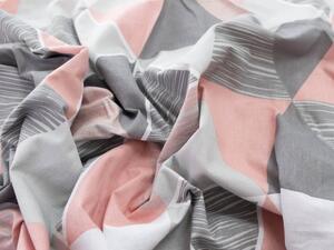 MKLozkoviny.sk Bavlnené obliečky na 2 postele – Mandisa růžová 140×200/70×90 cm