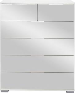 KOMODA, biela, 82/102/42 cm Carryhome - Spálňové sety
