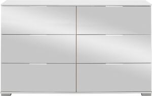 KOMODA, biela, 130/83/41 cm Carryhome - Spálňové sety