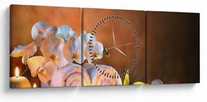 Obraz - Relax a Spa (s hodinami) (90x30 cm)