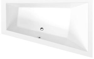 Asymetrická vaňa Polysan Triangl 180x120 cm akrylát pravá 20611