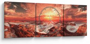 Obraz - Mars (s hodinami) (90x30 cm)