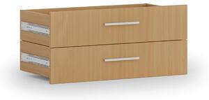 Zásuvky ku skrinke PRIMO, 2 zásuvky, 1781 x 800 x 420 mm, buk