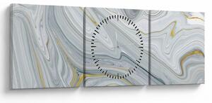 Obraz - Abstrakcia (s hodinami) (90x30 cm)
