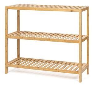 Bambusový kúpeľňový regál v prírodnej farbe 69x60 cm Skaren – Essentials