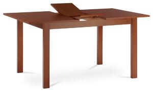 Autronic - Jedálenský stôl rozkladací 120+30x80x74 cm, doska MDF, dyha, nohy masív, tmavá čerešňa - BT-6778 TR3 AKCE