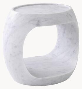 Oválny mramorový pomocný stolík Clipper