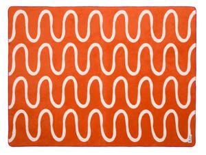Oranžová deka 150x200 cm Swirl – noo.ma