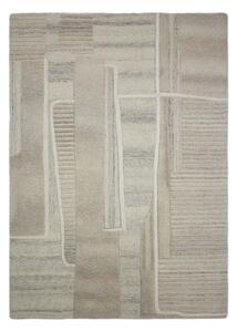 Sivobéžový ručne tkaný vlnený koberec 160x230 cm Lira – Flair Rugs