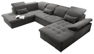 SEDACIA SÚPRAVA, textil, tmavosivá MID.YOU - Sedačky, Online Only