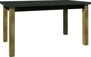 Rozkladací jedálenský stôl 160(203)x90 FEREIRA - dub lefkas / šedý