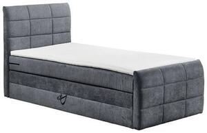 BOXSPRINGOVÁ POSTEĽ, 100/200 cm, textil, kompozitné drevo, antracitová MID.YOU - Postele, Online Only
