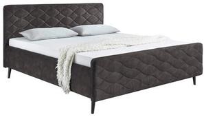 ČALÚNENÁ POSTEĽ, 180/200 cm, kompozitné drevo, textil, tmavosivá MID.YOU - Postele, Online Only